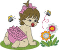 Baby en el jardín