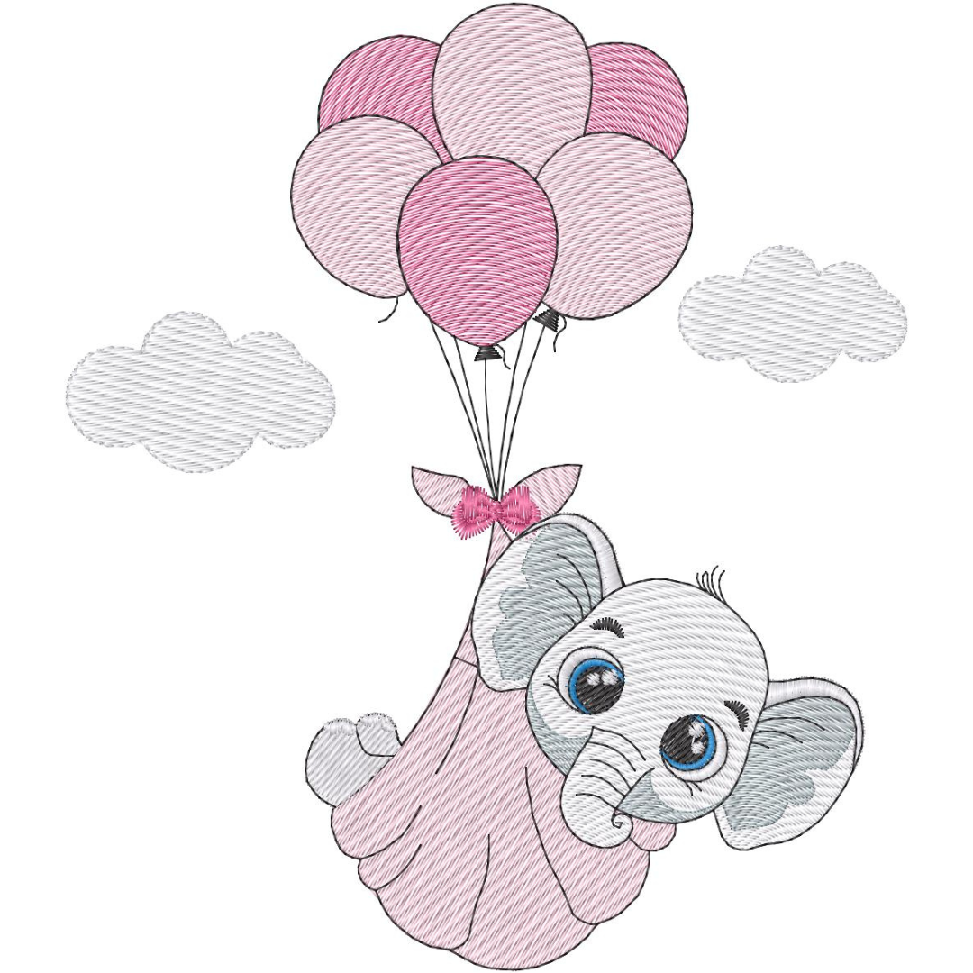 Elefantita enlas Nubes