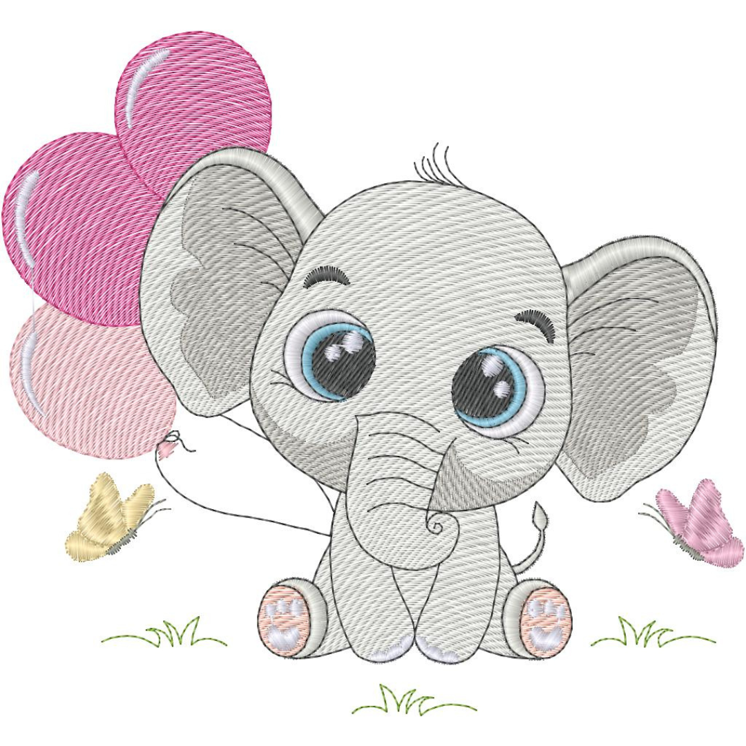 Elefantita con Globos