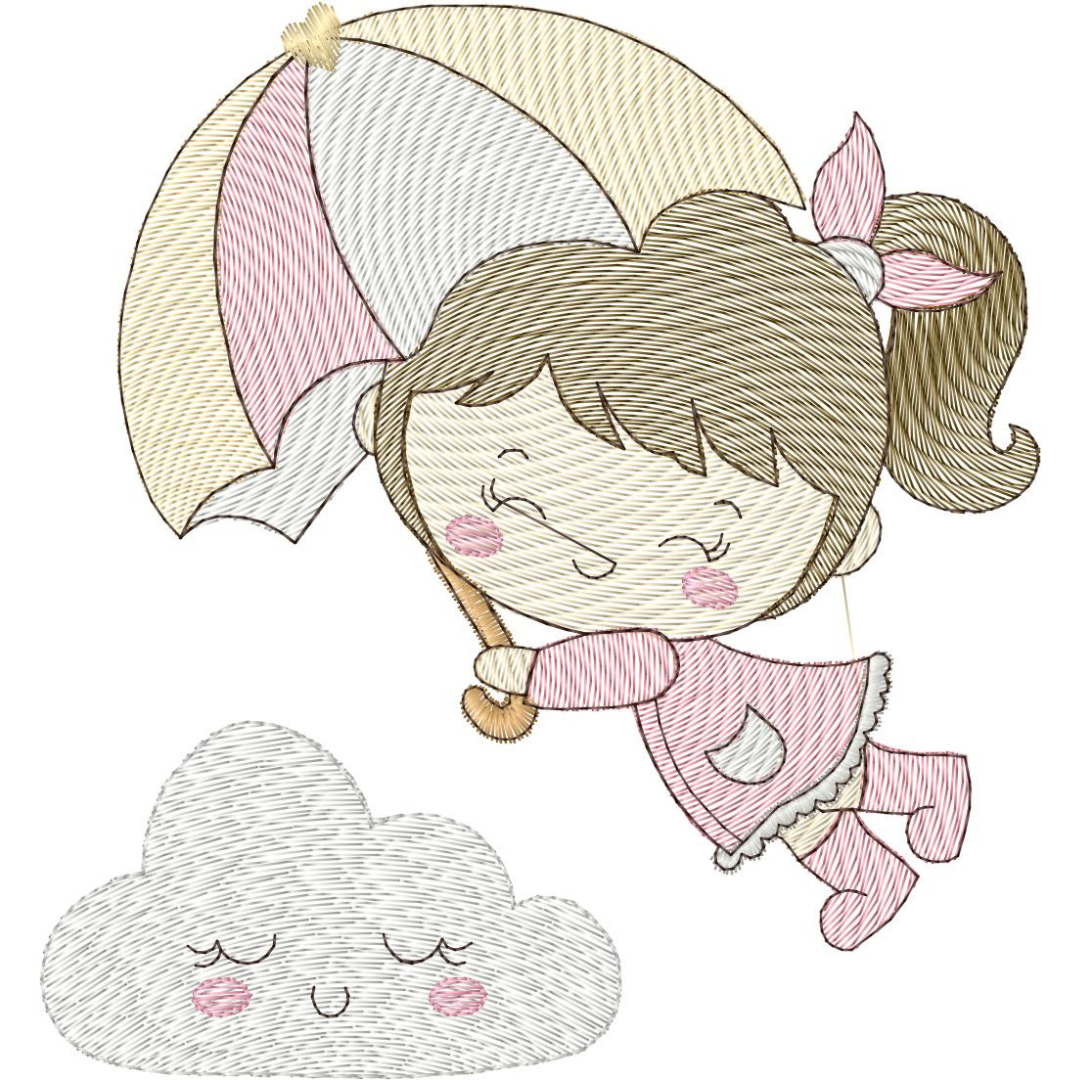 Niñita con Sombrilla