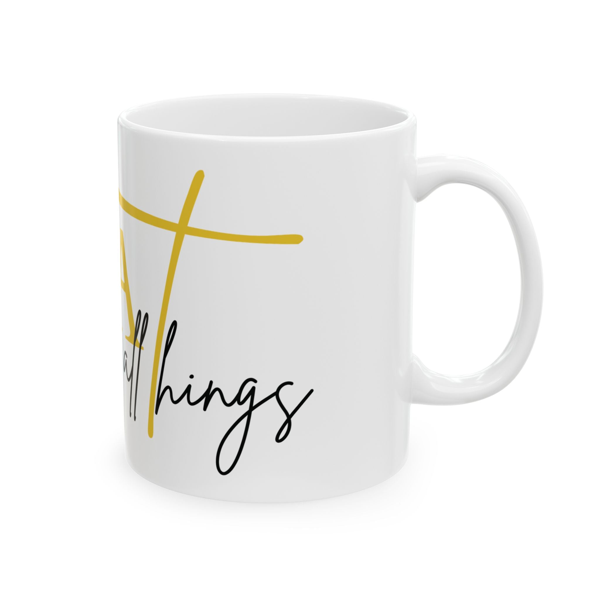 GOAT - God Over All Things Mug - Faith, God, Motivational Gift, Home Decor, Coffee Lover's Favorite