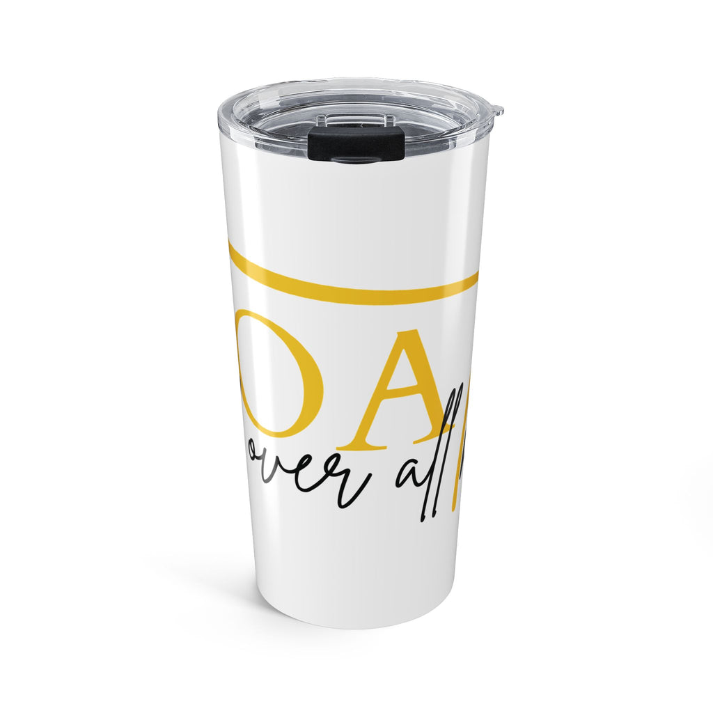 GOAT God Over All Things Tumbler 20oz | Motivational Travel Mug for Daily Inspiration, Gift for Friends, Office Drinkware, Encouraging Quotes