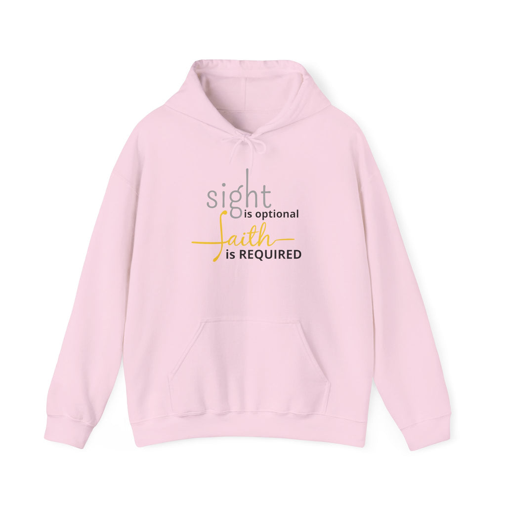 Sight Optional, Faith Required Hoodie - Unisex Heavy Blend Hooded Sweatshirt | Cozy Casual Wear, Inspirational Gift, Faith-Based Apparel, Everyday [...]