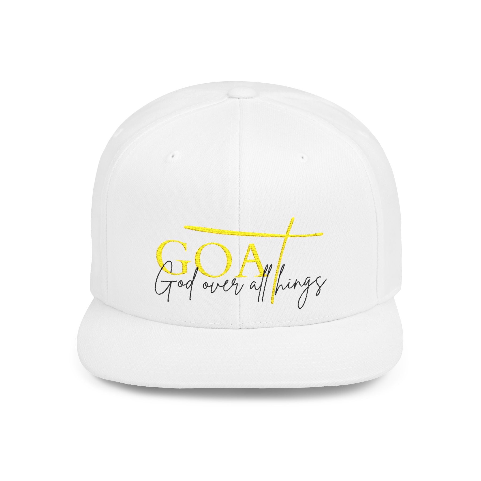 GOAT – God Over All Things Embroidered Cap, Trendy Cap, Perfect Gift for Any Occasion, Streetwear Accessory, Faith-Based