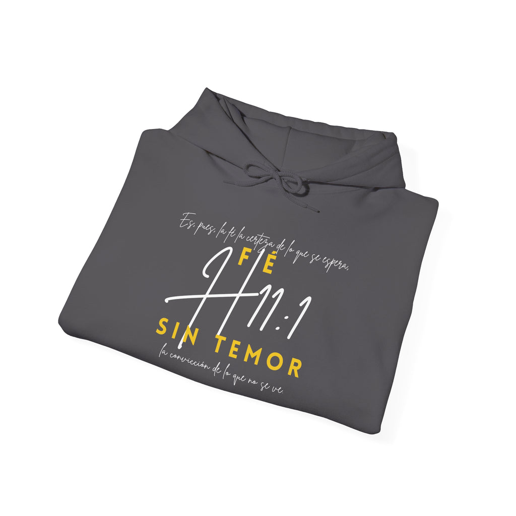 FE, SIN TEMOR H11:1 Hoodie - Unisex Heavy Blend Hooded Sweatshirt | Cozy Casual Wear, Inspirational Gift, Faith-Based Apparel, Everyday [...]