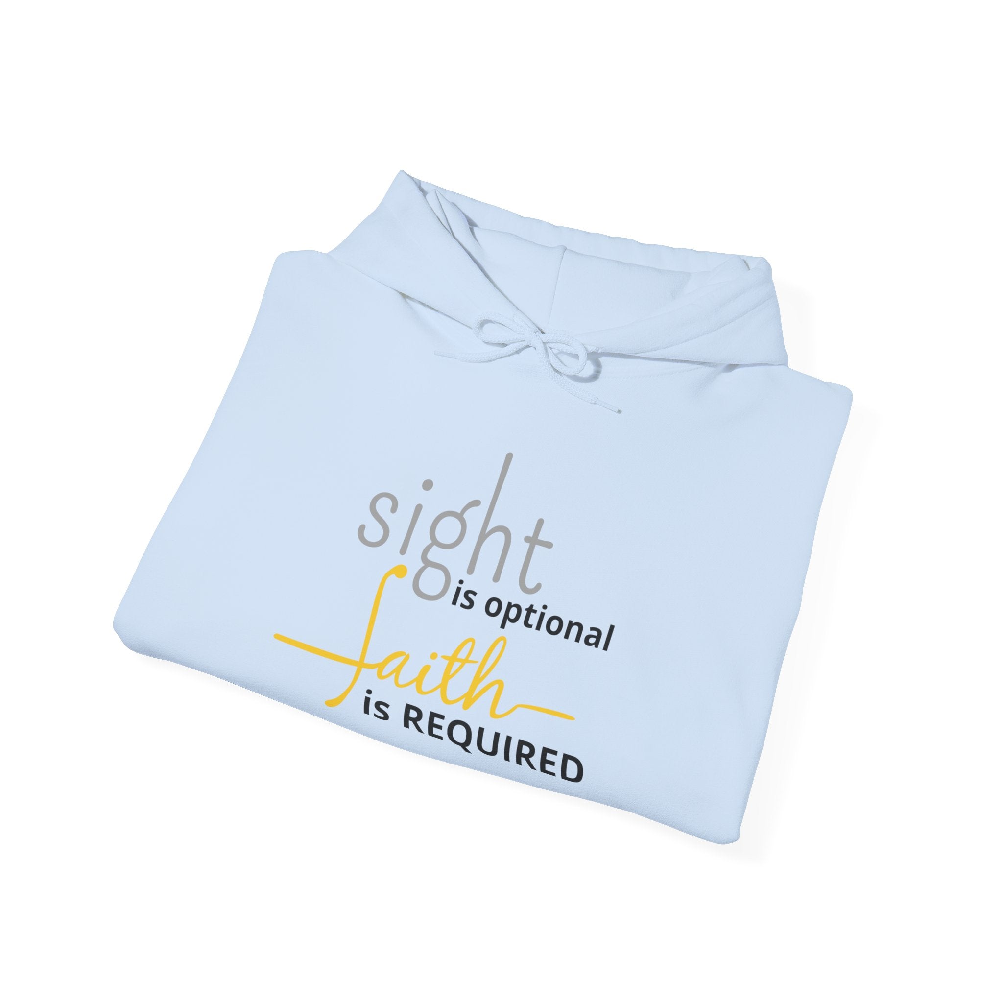 Sight Optional, Faith Required Hoodie - Unisex Heavy Blend Hooded Sweatshirt | Cozy Casual Wear, Inspirational Gift, Faith-Based Apparel, Everyday [...]