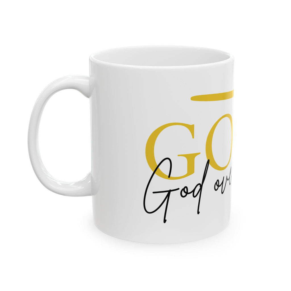 GOAT - God Over All Things Mug - Faith, God, Motivational Gift, Home Decor, Coffee Lover's Favorite