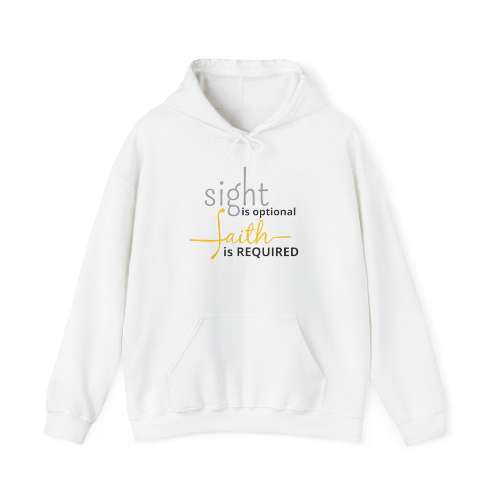 Sight Optional, Faith Required Hoodie - Unisex Heavy Blend Hooded Sweatshirt | Cozy Casual Wear, Inspirational Gift, Faith-Based Apparel, Everyday [...]