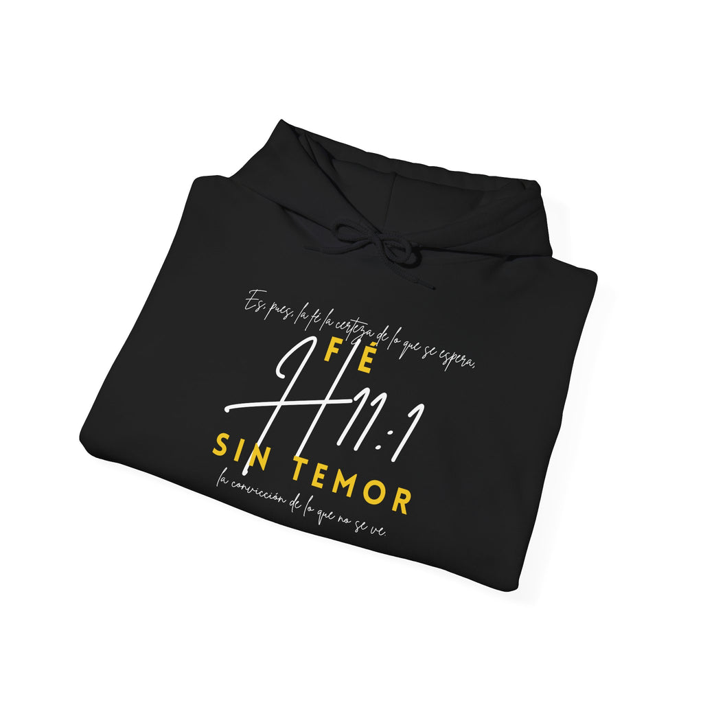 FE, SIN TEMOR H11:1 Hoodie - Unisex Heavy Blend Hooded Sweatshirt | Cozy Casual Wear, Inspirational Gift, Faith-Based Apparel, Everyday [...]
