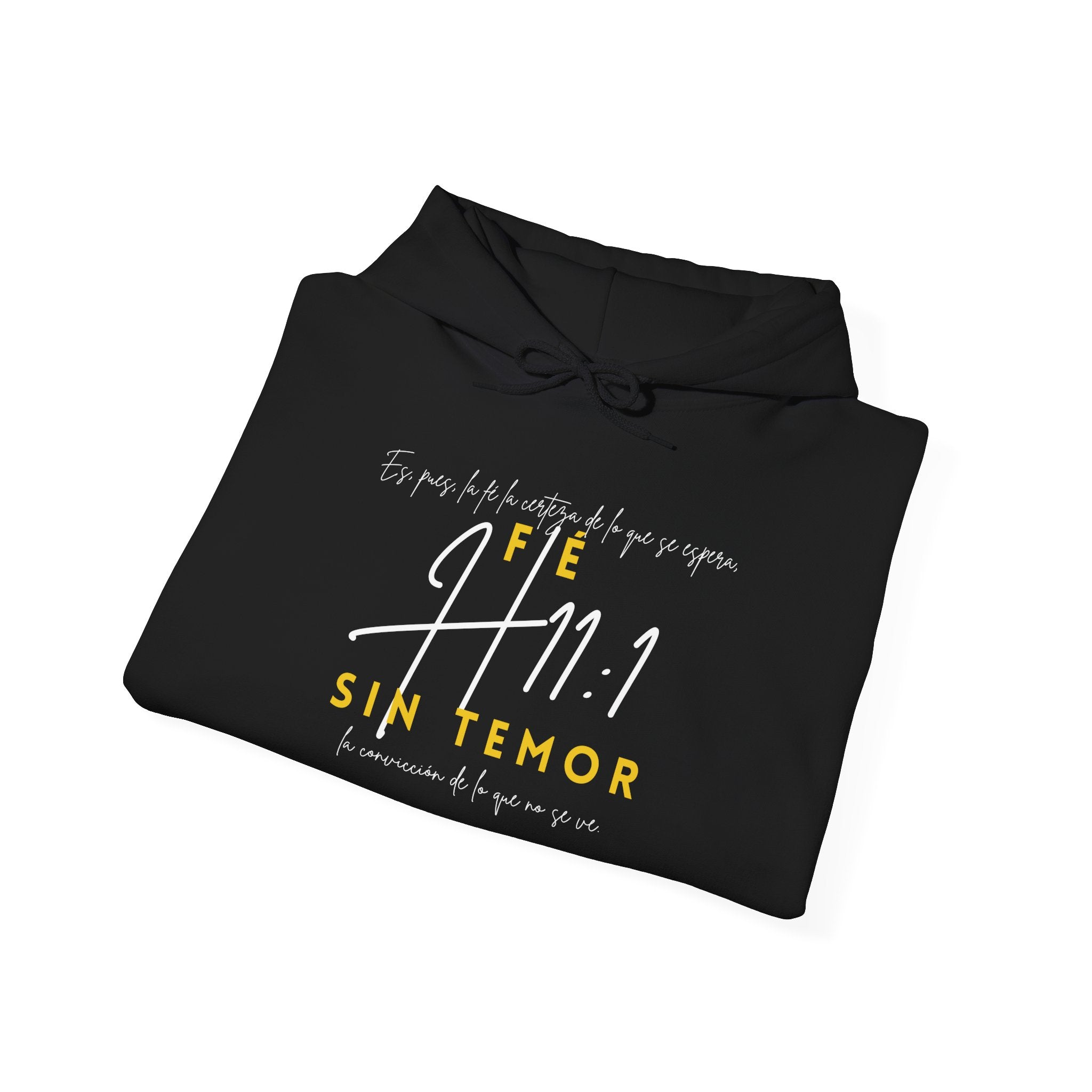 FE, SIN TEMOR H11:1 Hoodie - Unisex Heavy Blend Hooded Sweatshirt | Cozy Casual Wear, Inspirational Gift, Faith-Based Apparel, Everyday [...]