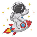 Astronauta en su Cohete