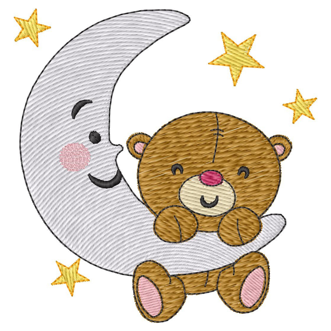 Osito con Luna y Estrellas