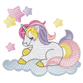 Unicornio con Estrellas