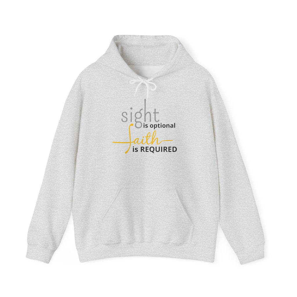 Sight Optional, Faith Required Hoodie - Unisex Heavy Blend Hooded Sweatshirt | Cozy Casual Wear, Inspirational Gift, Faith-Based Apparel, Everyday [...]