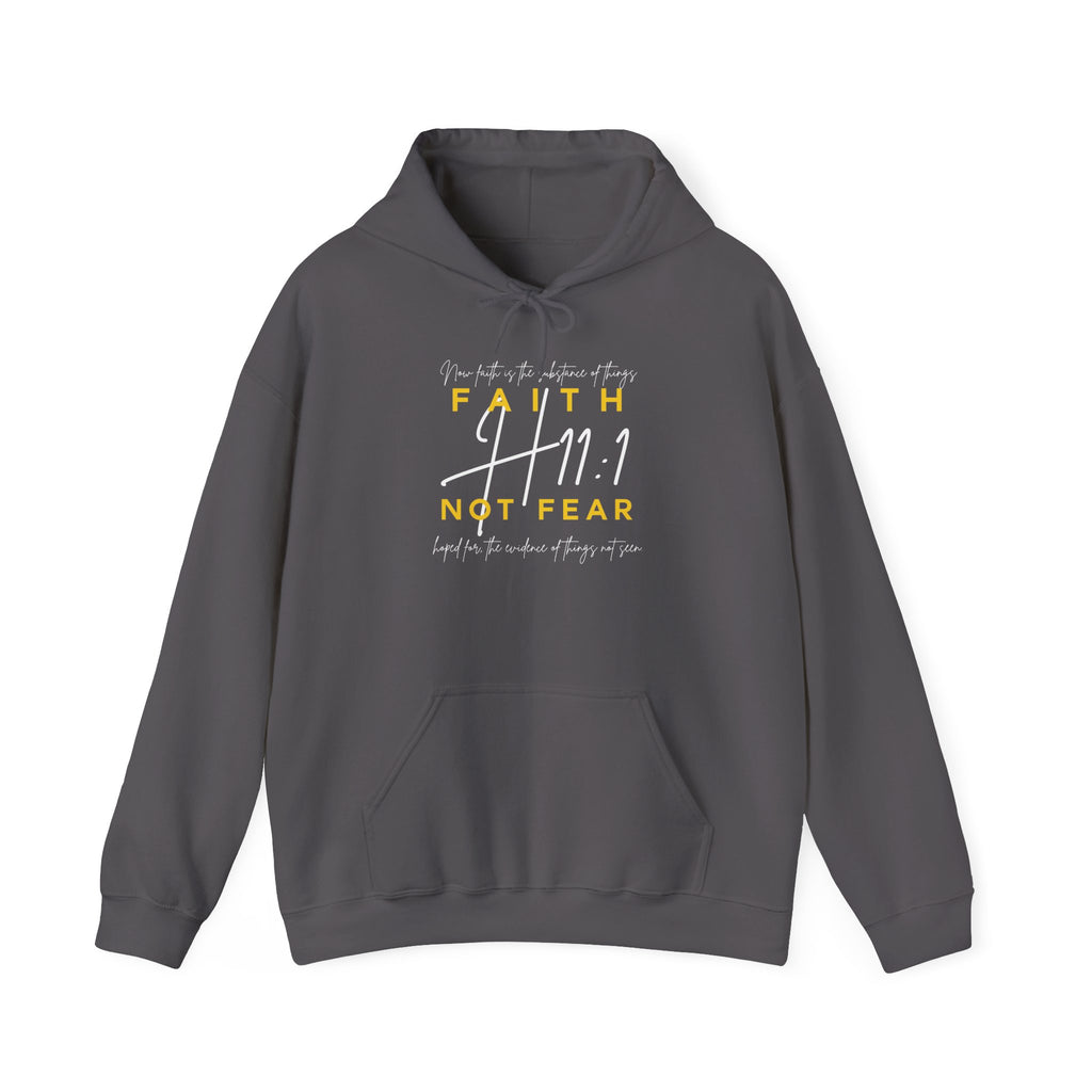 FAITH, NOT FEAR H11:1 Hoodie - Unisex Heavy Blend Hooded Sweatshirt | Cozy Casual Wear, Inspirational Gift, Faith-Based Apparel, Everyday [...]