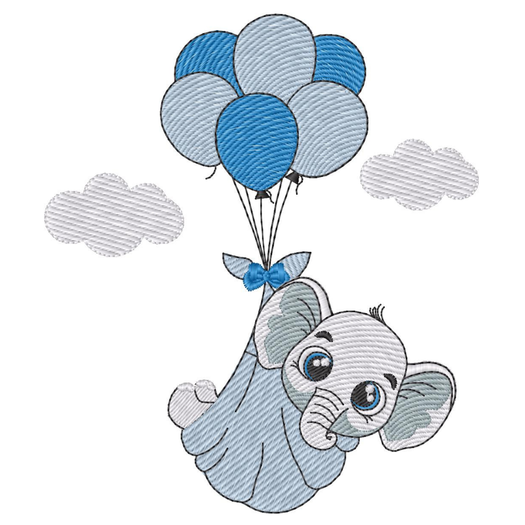 Elefantito con Globos