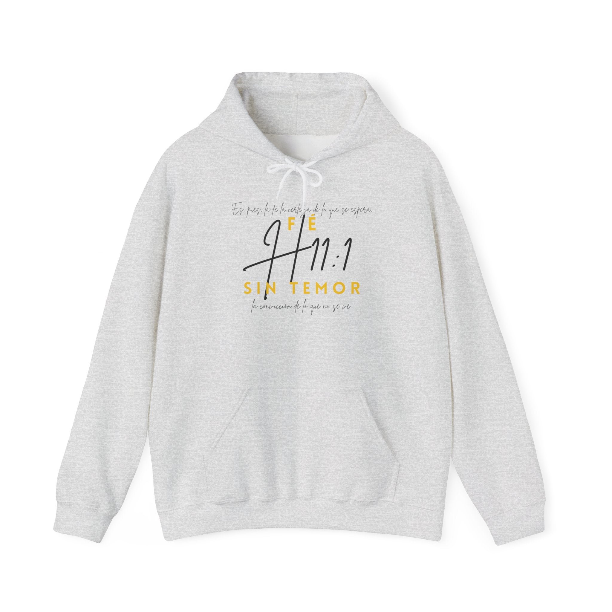 FE, SIN TEMOR H11:1 Hoodie - Unisex Heavy Blend Hooded Sweatshirt | Cozy Casual Wear, Inspirational Gift, Faith-Based Apparel, Everyday [...]