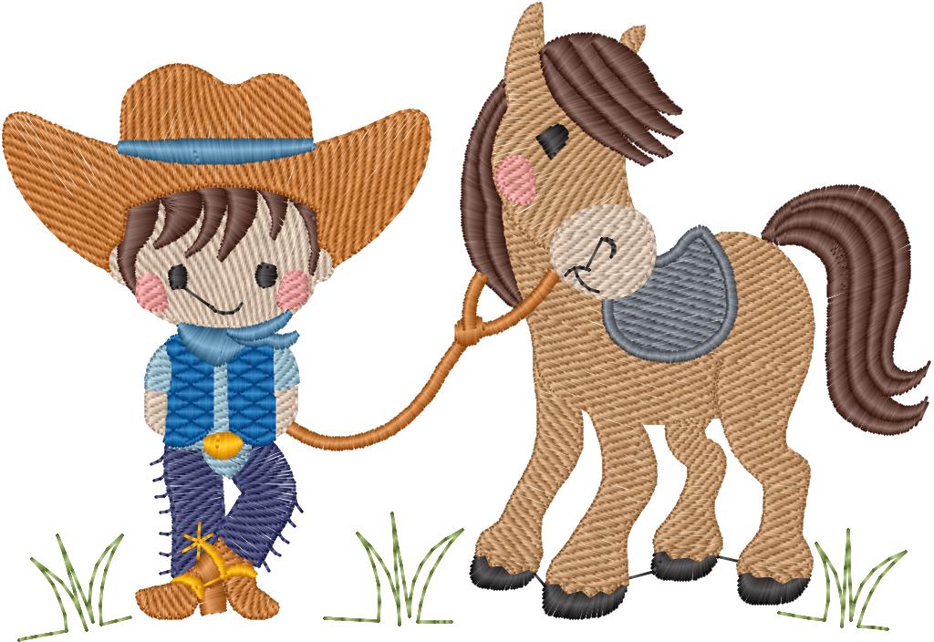 Vaquerito y su caballo
