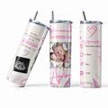 Tumbler Personalizado "Antes de Conocerte Ya Te Amaba" – Diseño de Nacimiento para Niña
