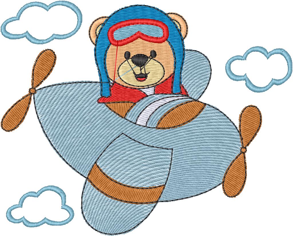 Osito en avión