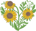 Corazón de Girasol