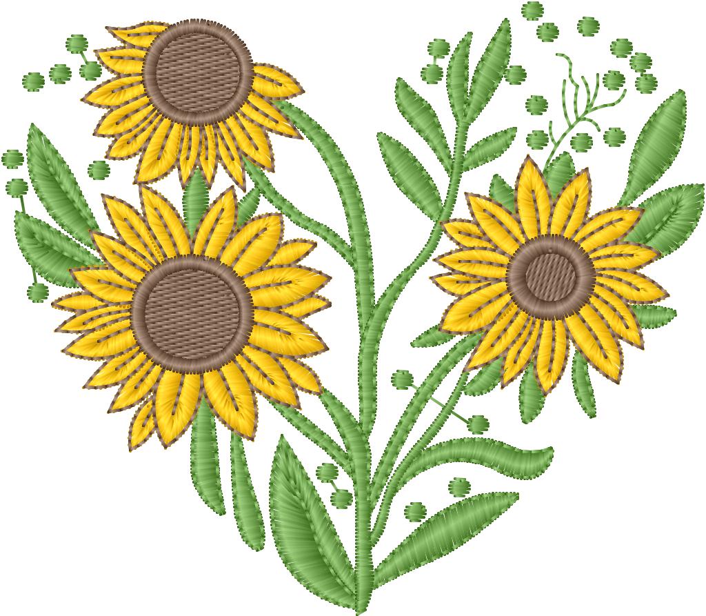 Corazón de Girasol